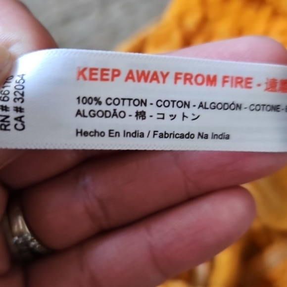 Urban Outfitters Out From Under Womens Orange Makena Smocked Boho Jumpsuit M - Picture 13 of 16